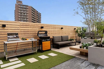 春風荘大正 屋上BBQスペース